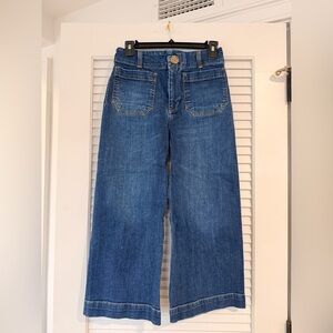 Anthropologie Maeve Blue Culotte Jeans